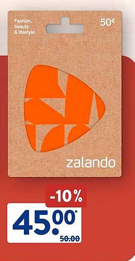 Zalando Geschenkkarte im Wert von 50€ für nur 45€