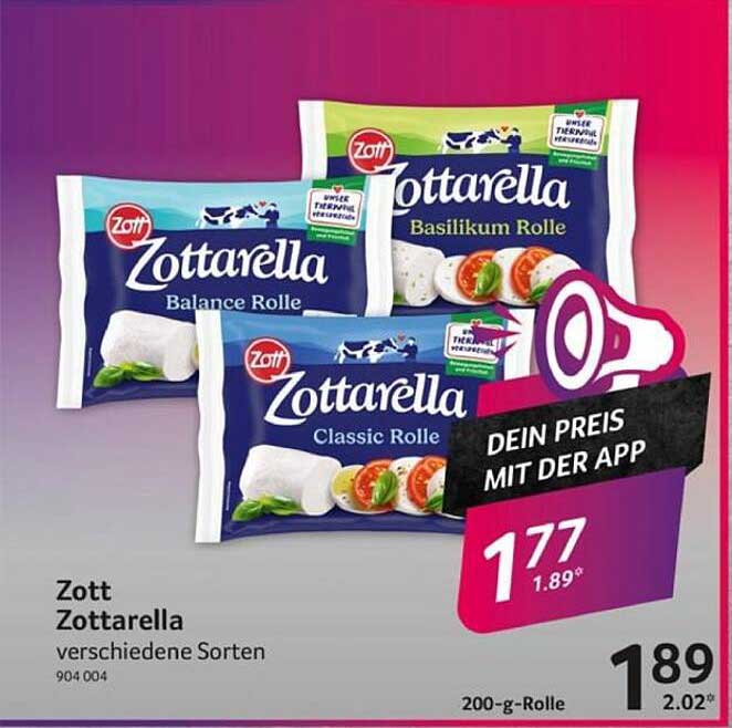 Zott Zottarella verschiedene Sorten