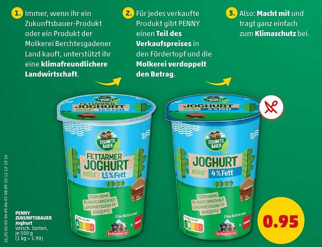 Zukunftsbauer Joghurt – mild, verschiedene Sorten