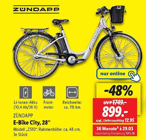 ZÜNDAPP E-Bike City, 28''
