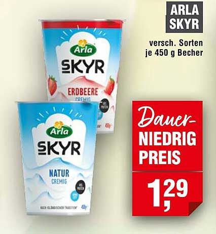 ARLA SKYR versch. Sorten je 450 g Becher