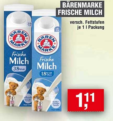 BÄRENMARKE FRISCHE MILCH