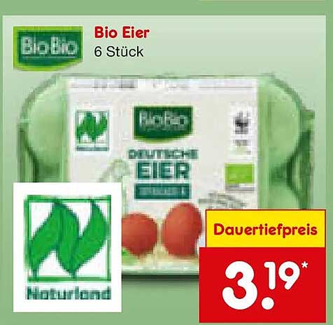 Bio Eier 6 Stück