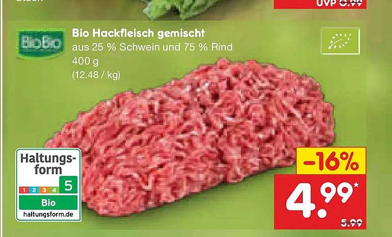 Bio Hackfleisch gemischt