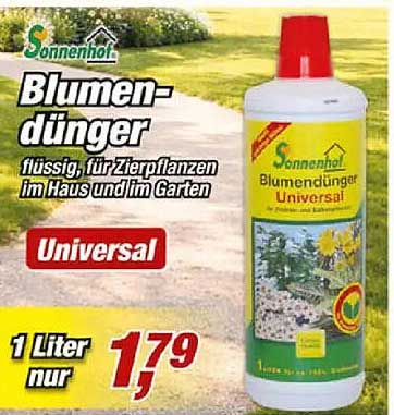 Blumendünger flüssig, für Zierpflanzen im Haus und im Garten Universal