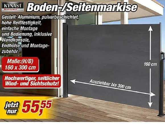 Boden-/Seitenmarkise