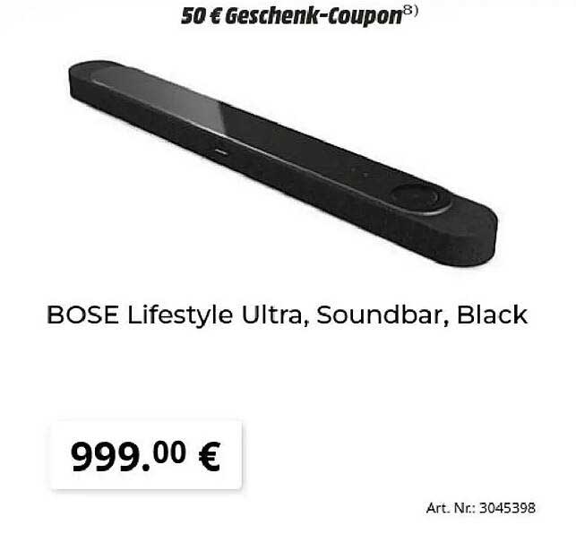 BOSE Lifestyle Ultra, Soundbar, Black