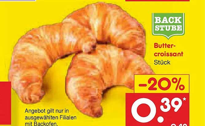 Butter-croissant Stück