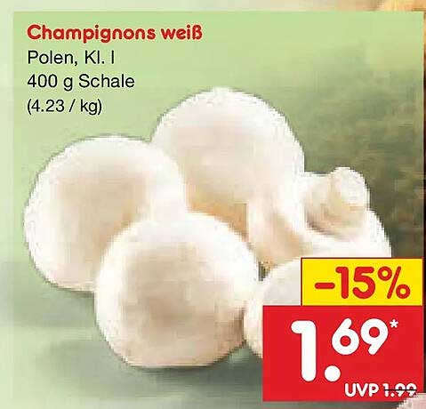 Champignons weiß