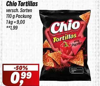 Chio Tortillas versch. Sorten 110 g Packung