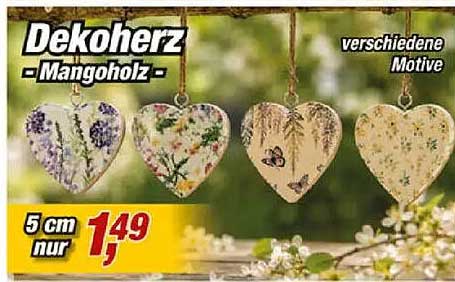 Dekoherz - Mangoholz - verschiedene Motive