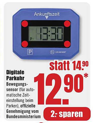 Digitale Parkuhr