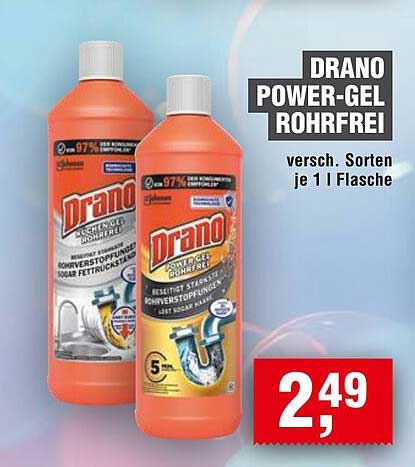 DRANO POWER-GEL ROHRFREI