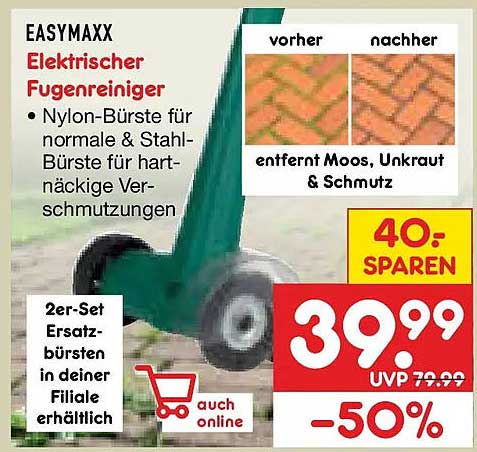 EASYMAXX Elektrischer Fugeneiniger