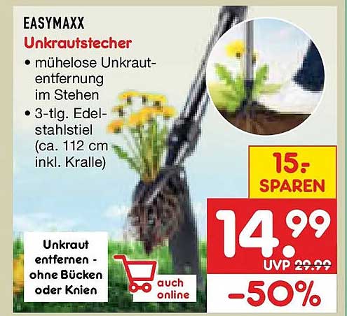 EASYMAXX Unkrautstecher