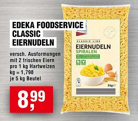 EDEKA FOODSERVICE CLASSIC EIERNUDELN