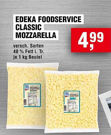 EDEKA FOODSERVICE CLASSIC MOZZARELLA