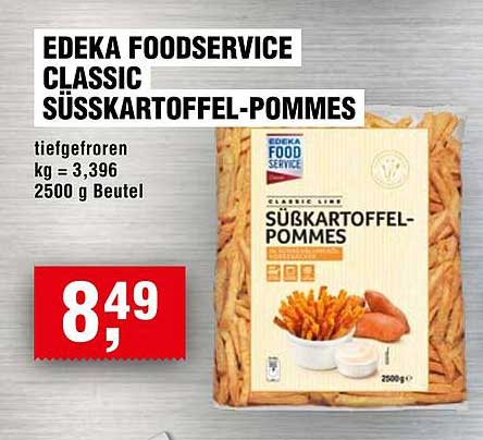 EDEKA FOODSERVICE CLASSIC SÜSSKARTOFFEL-POMMES