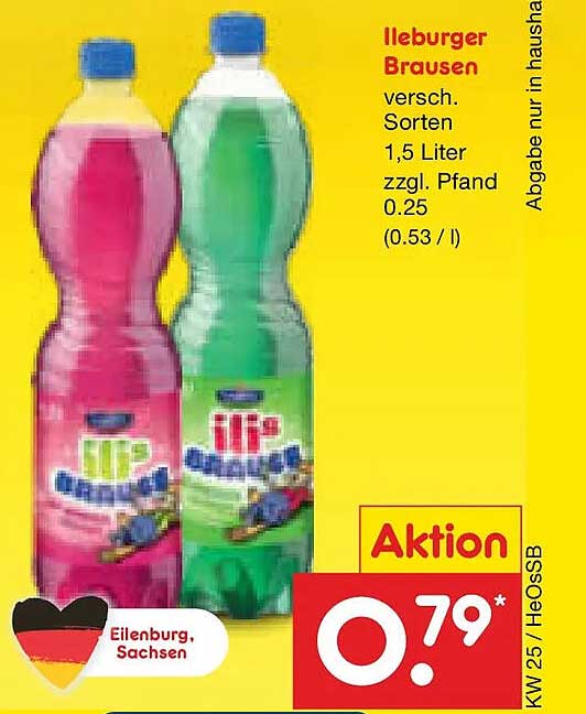Elburger Brausen versch. Sorten 1,5 Liter zzgl. Pfand 0.25 (0.53 / l)