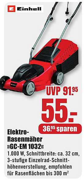Elektro-Rasenmäher »GC-EM 1032«