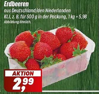 Erdbeeren aus Deutschland/den Niederlanden
