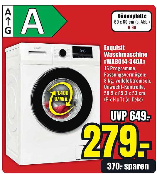 Exquisit Waschmaschine »WA8014-340A«