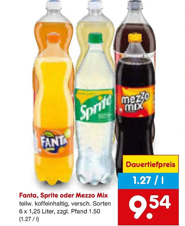 Fanta, Sprite oder Mezzo Mix