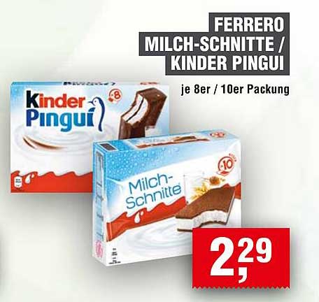 FERRERO MILCH-SCHNITTE / KINDER PINGUI