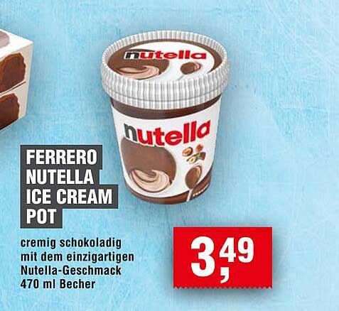 FERRERO NUTELLA ICE CREAM POT