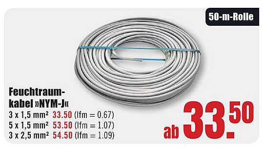 Feuchtraumkabel »NYM-J«