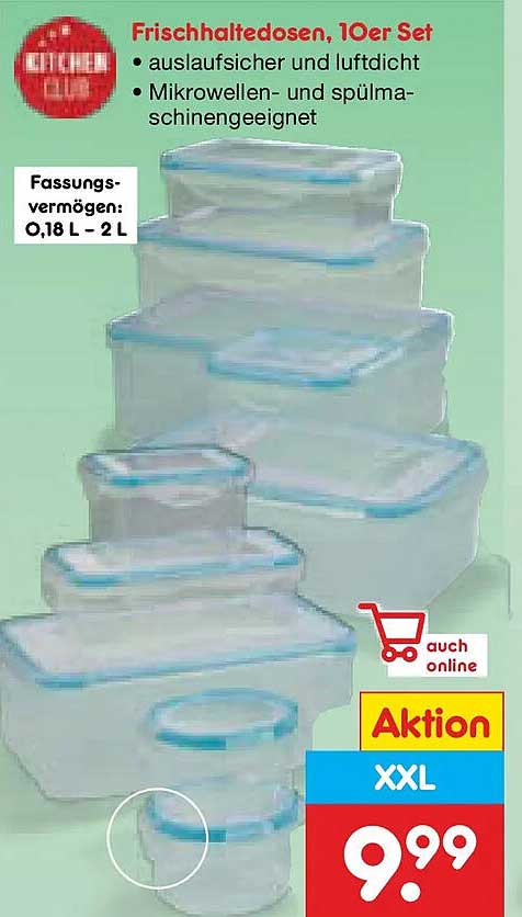 Frischhaltedosen, 10er Set