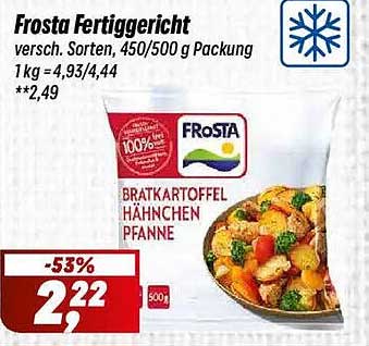 Frosta Fertiggericht versch. Sorten, 450/500 g Packung