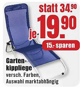 Garten-Kippliege versch. Farben, Auswahl marktabhängig