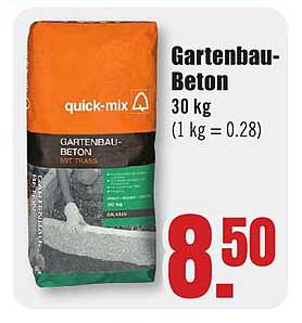 Gartenbau-Beton 30 kg (1 kg = 0.28)