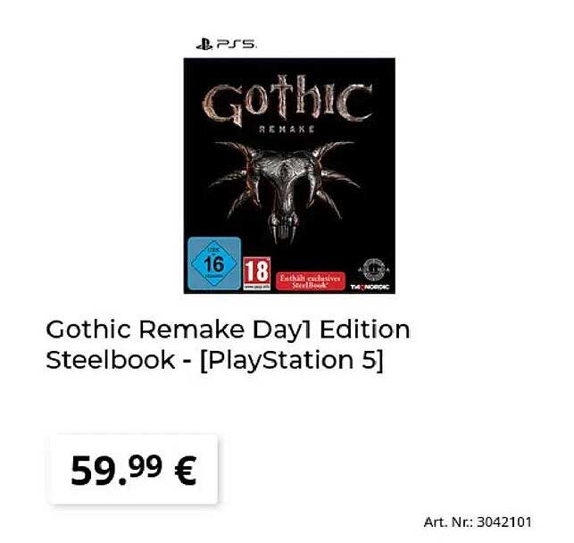 Gothic Remake Day1 Edition Steelbook - [PlayStation 5]