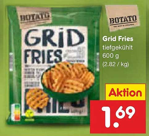 Grid Fries tiefgekühlt 600 g