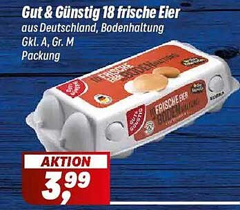 Gut & Günstig 18 frische Eier