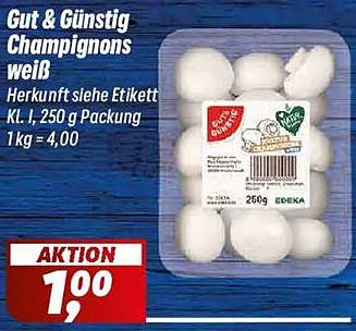 Gut & Günstig Champignons weiß