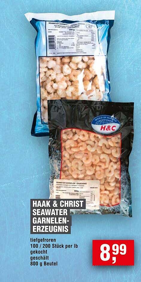 HAAK & CHRIST SEAWATER GARNELEN-ERZEUGNIS
