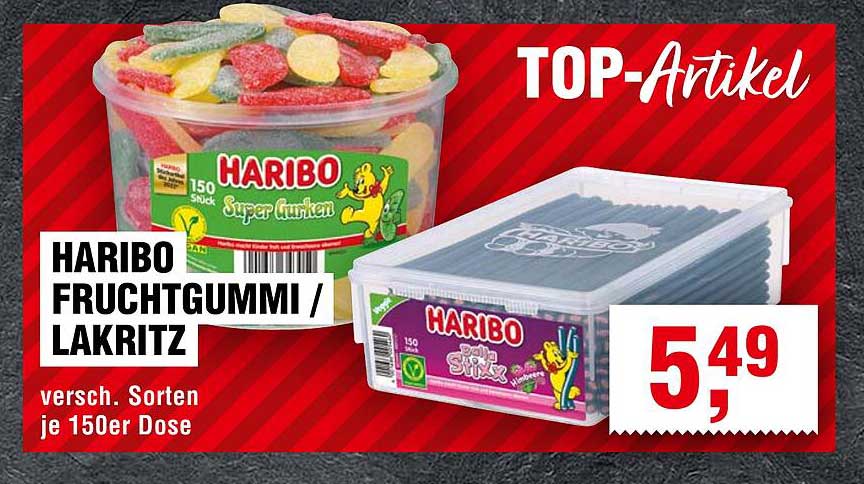 HARIBO FRUCHTGUMMI / LAKRITZ
