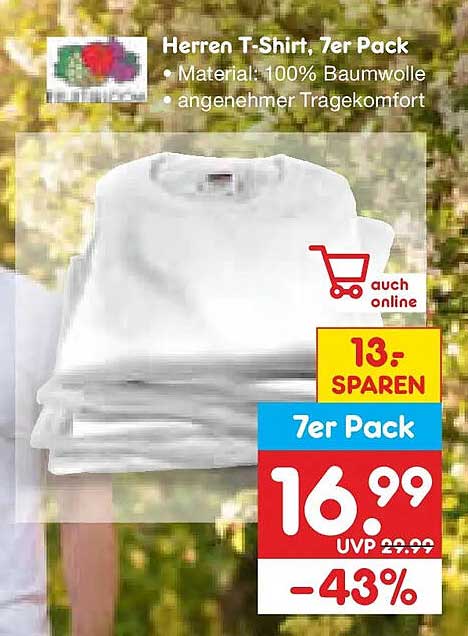 Herren T-Shirt, 7er Pack