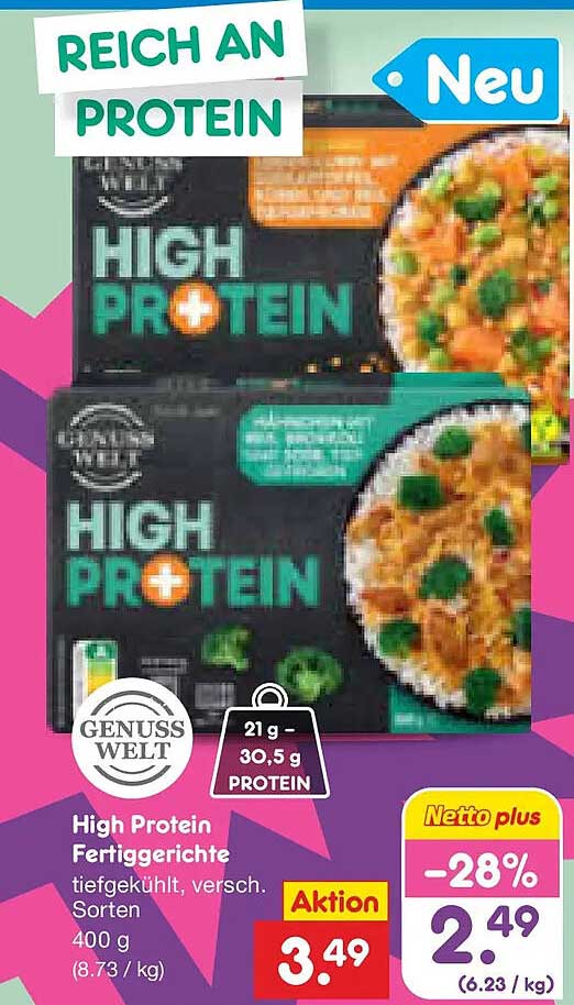 High Protein Fertiggerichte