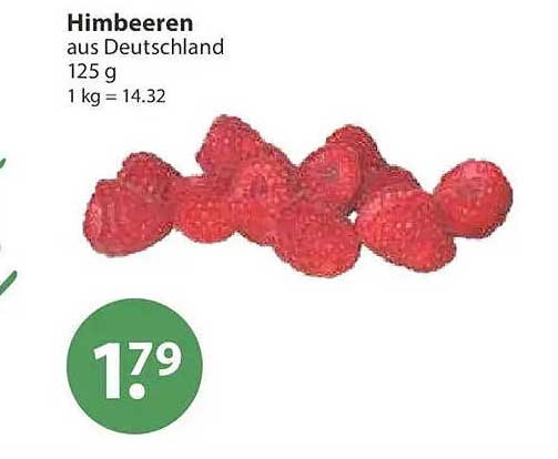 Himbeeren aus Deutschland 125 g