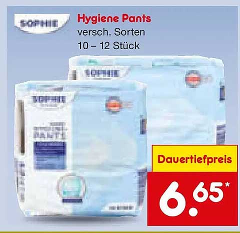 Hygiene Pants versch. Sorten 10 - 12 Stück