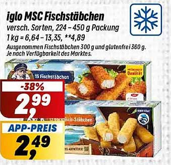 iglo MSC Fischstäbchen