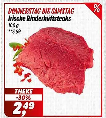 Irische Rinderhüftsteaks