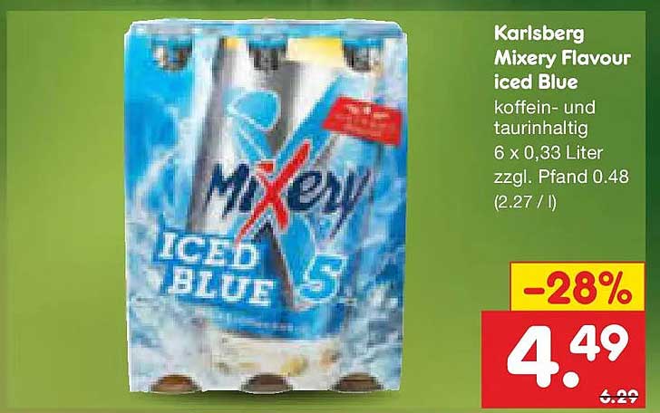 Karlsberg Mixery Flavour iced Blue