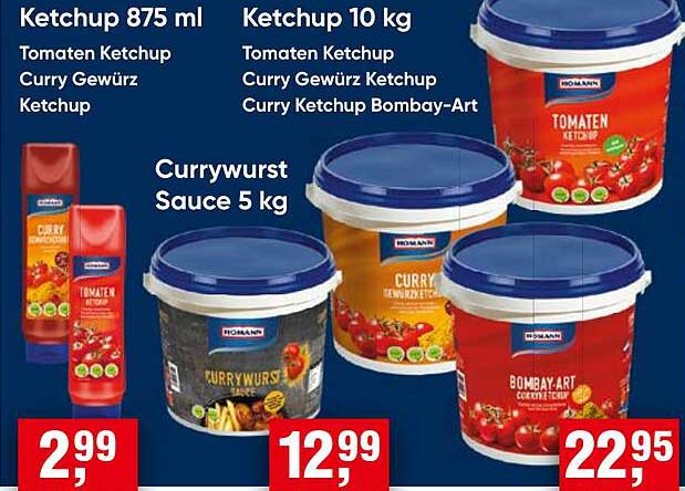 Ketchup 875 ml Tomaten Ketchup Curry Gewürz Ketchup