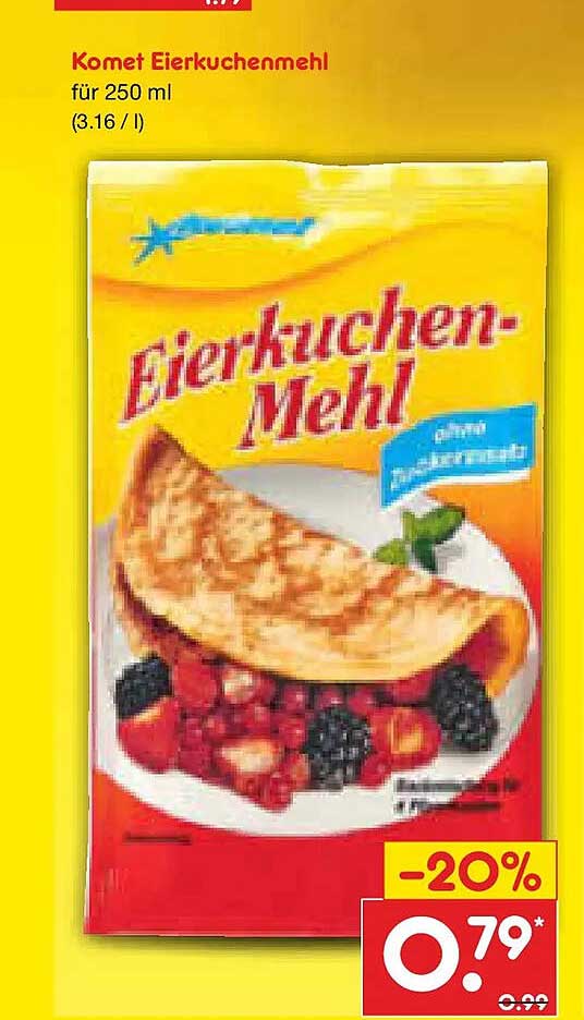 Komet Eierkuchenmehl für 250 ml