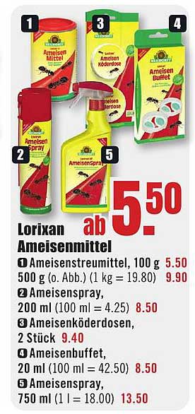 Lorixan Ameisenmittel